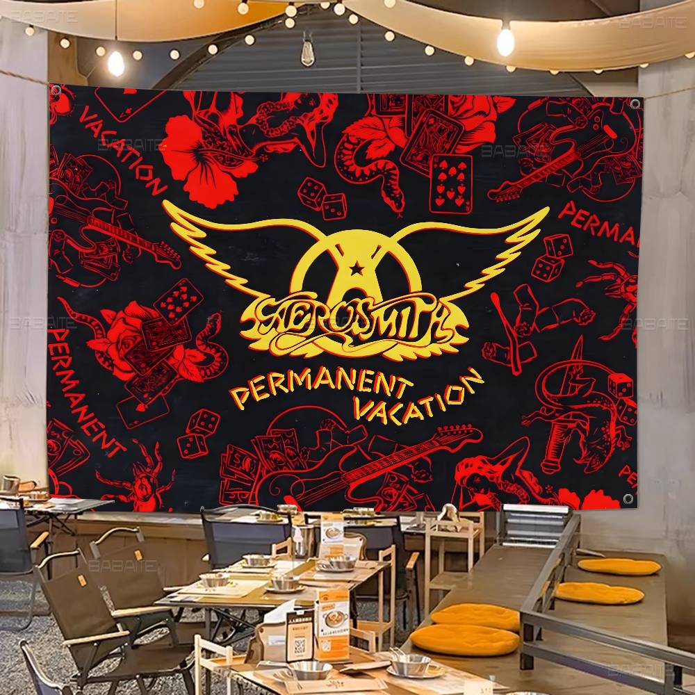 Commercial Printing Company - Klassieke rockband A-Aerosmith Geavanceerde print Commerciële