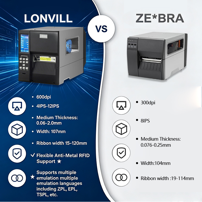 LONVILL: op maat gemaakt RFID- - Barcode Printer recensie en prijs