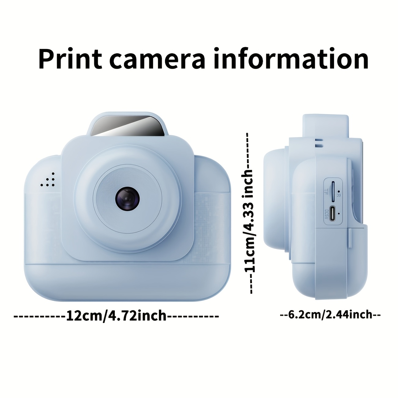 Draagbare fotoprinter (blauw)  - Photo Printer recensie en prijs